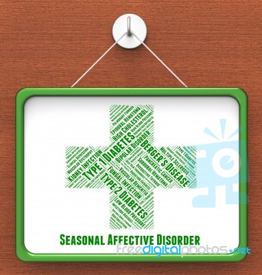 Seasonal Affective Disorder Represents Poor Health And Advertise… Stock Image