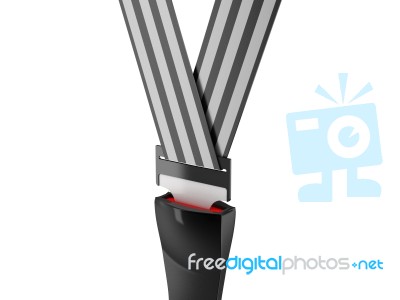 Seat Belt Used In Cars Stock Image