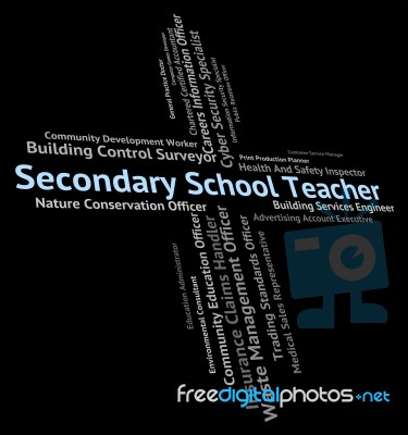 Secondary School Teacher Representing Senior Schools And Hiring Stock Image