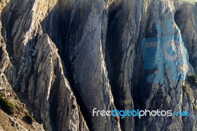 Section Of A Cliff Stock Photo