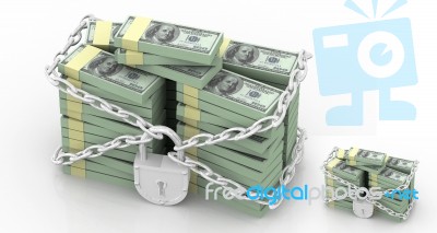 Secure Money Stock Image