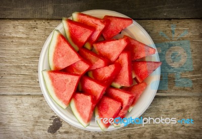 Seedless Watermelon Stock Photo