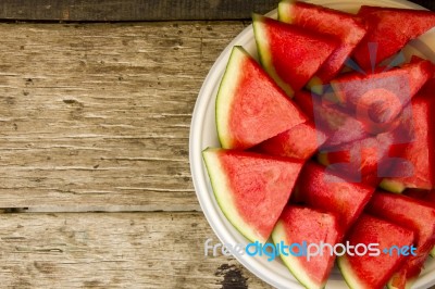 Seedless Watermelon Stock Photo