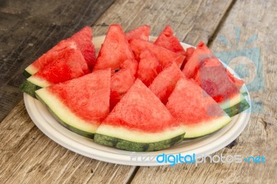 Seedless Watermelon Stock Photo