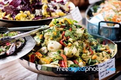 Select Your Favourite Salad! Stock Photo