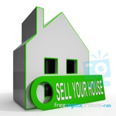 Sell Your House Home Means Property Available To Buyers Stock Image