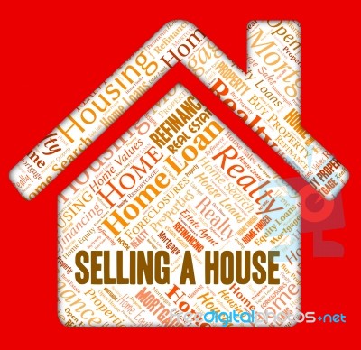 Selling A House Shows Housing Home And Houses Stock Image