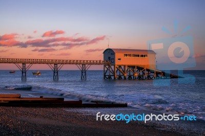 Selsey Bill Lifeboat Station Stock Photo