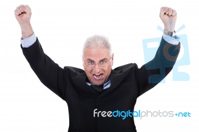 Senior Business Man Stock Photo