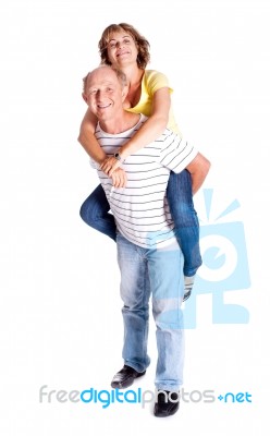 Senior Man And Woman  Stock Photo