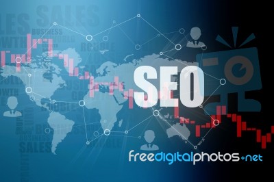 Seo Concept 3d Illustration Stock Image