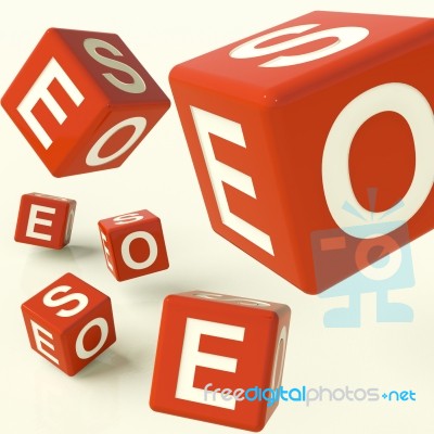 Seo Dice Stock Image