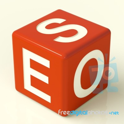 Seo Dice Stock Image