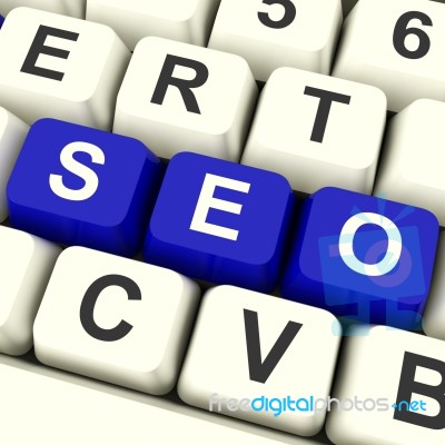 Seo Keys For Internet Optimization Stock Image