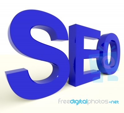 Seo On Isolated Background Stock Image