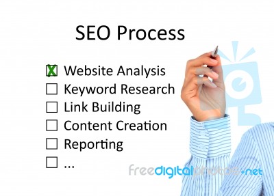 Seo Process Stock Photo