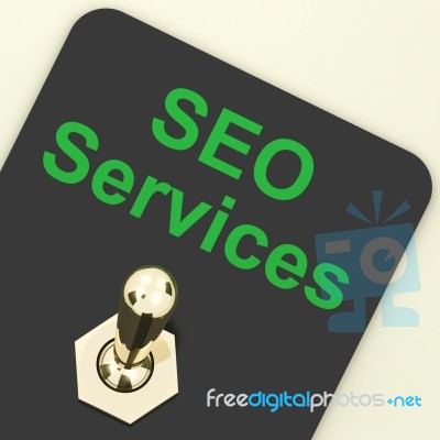 Seo Services Switch Stock Image