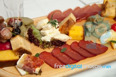 Serbian Traditional Appetizer Stock Photo