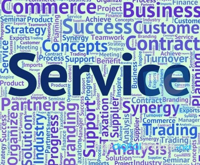 Service Word Represents Help Desk And Advice Stock Image