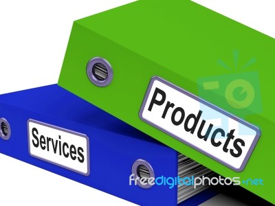 Services Files Means Retail Purchase And Goods Stock Image