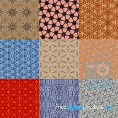 Set Of Abstract Background Pattern Stock Photo