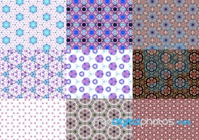 Set Of Abstract Background Pattern Stock Photo