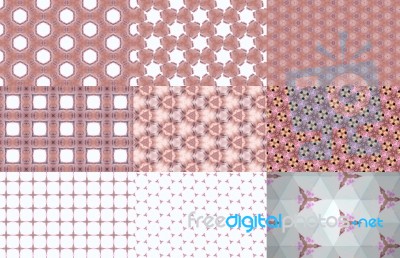 Set Of Abstract Background Pattern Stock Photo