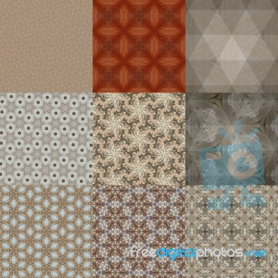 Set Of Abstract Background Pattern Stock Photo