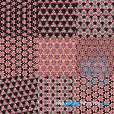 Set Of Abstract Background Pattern Stock Photo