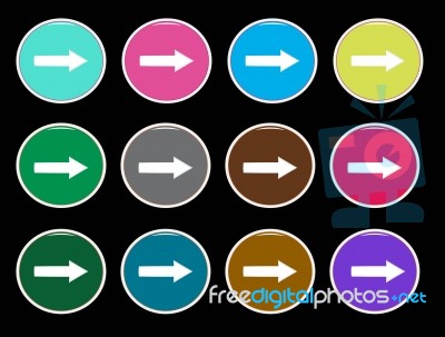 Set Of Arrow Icons Stock Image