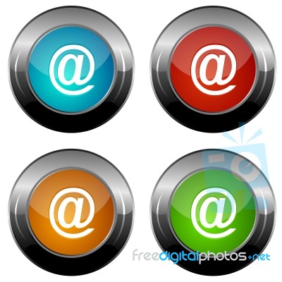 Set Of Email Icon Stock Image