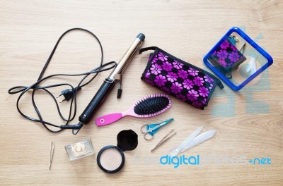 Set Of Female Accessories Stock Photo