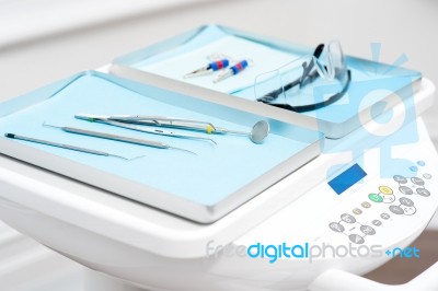 Set Of Medical Equipment Stock Photo