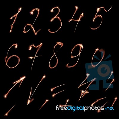 Set Of Numbers Stock Image