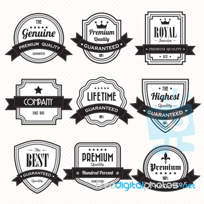 Set Of Retro Vintage Badges And Labels Stock Image