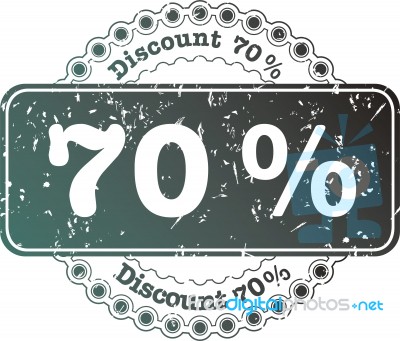 Seventy Percent Discount  Stock Image