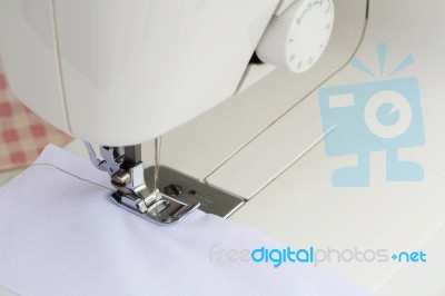 Sewing Machine Stock Photo