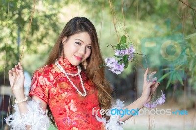 Sexy Chinese Woman Stock Photo