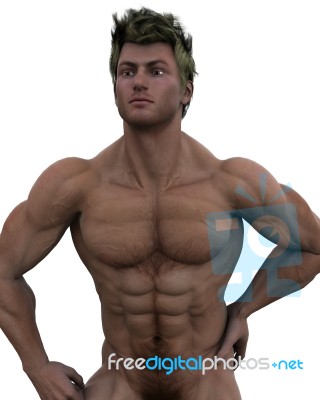 Sexy male model Stock Image