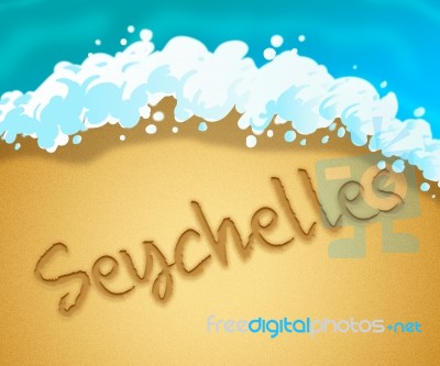 Seychelles Holiday Indicates Getaway Vacation And Beaches Stock Image