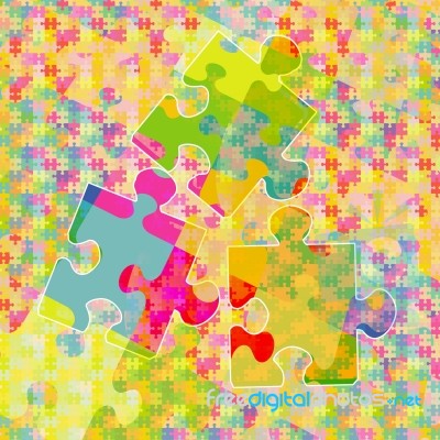 Sfondo Puzzle Stock Image