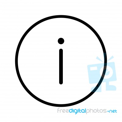 Sg171006x- Of Info Sign Icon In Circle Line -  Iconi Stock Image