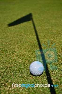 Shadow And A Ball Stock Photo