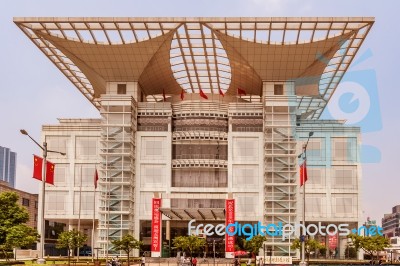 Shanghai Urban Planning Exhibition Center Stock Photo