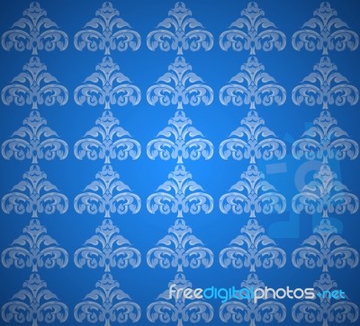 Shape Pattern On A Blue Background Stock Image