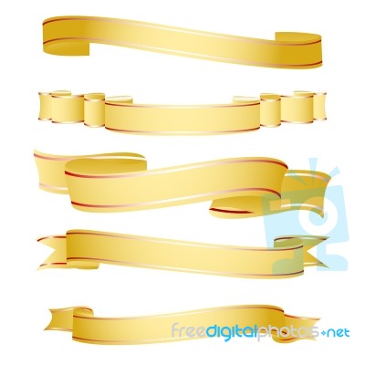 Shapes Of Ribbon Stock Image