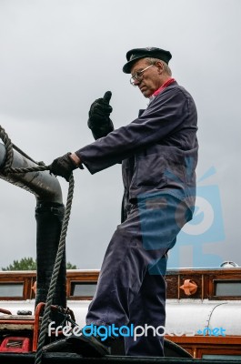 Sheffield Park, East Sussex/uk - September 8 : C Class Steam Eng… Stock Photo