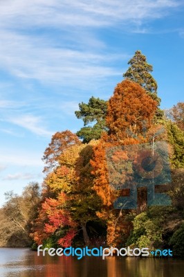 Sheffield Park Garden In Autumn Stock Photo