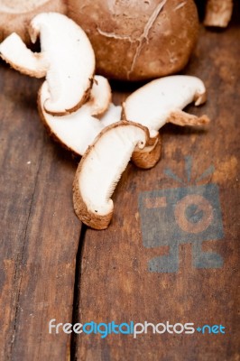 Shiitake Mushrooms Stock Photo