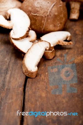 Shiitake Mushrooms Stock Photo